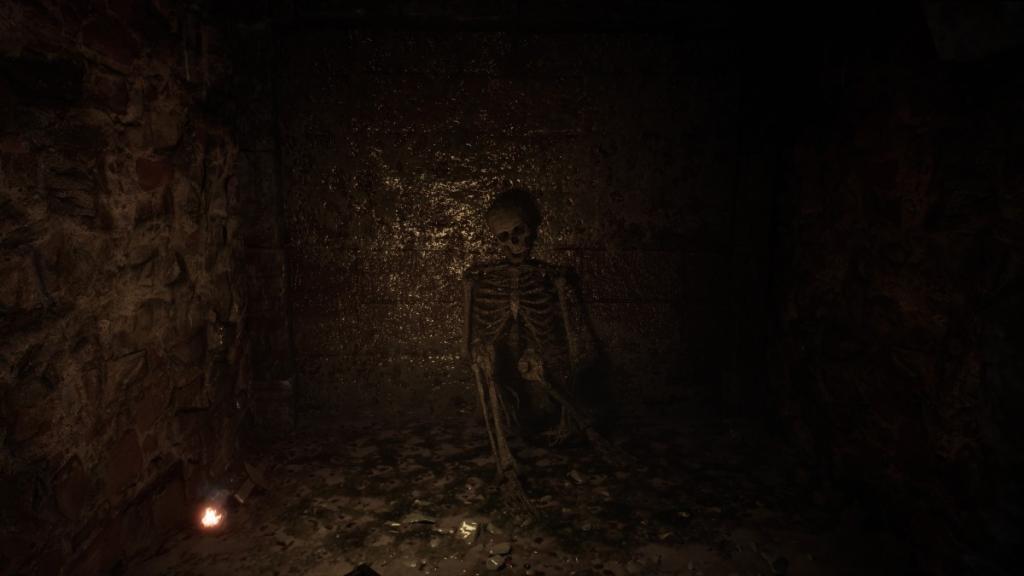 A skeleton inside the AILA catacombs