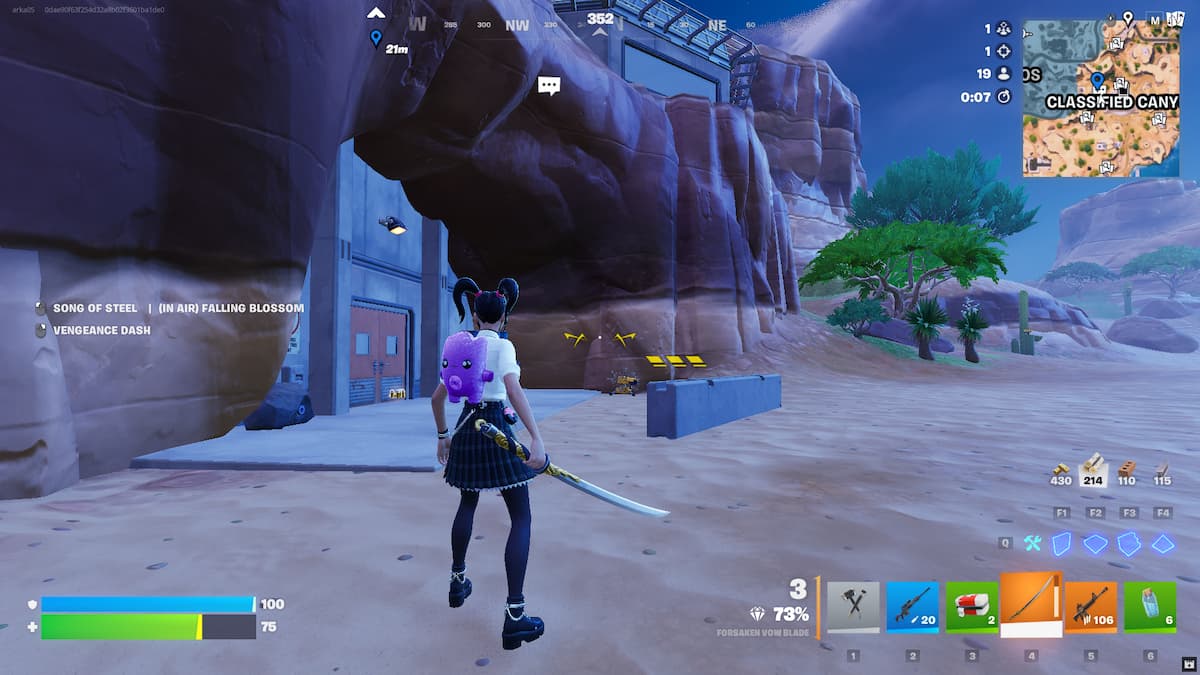 Player standing in Fortnite Chapter 7 Season 1