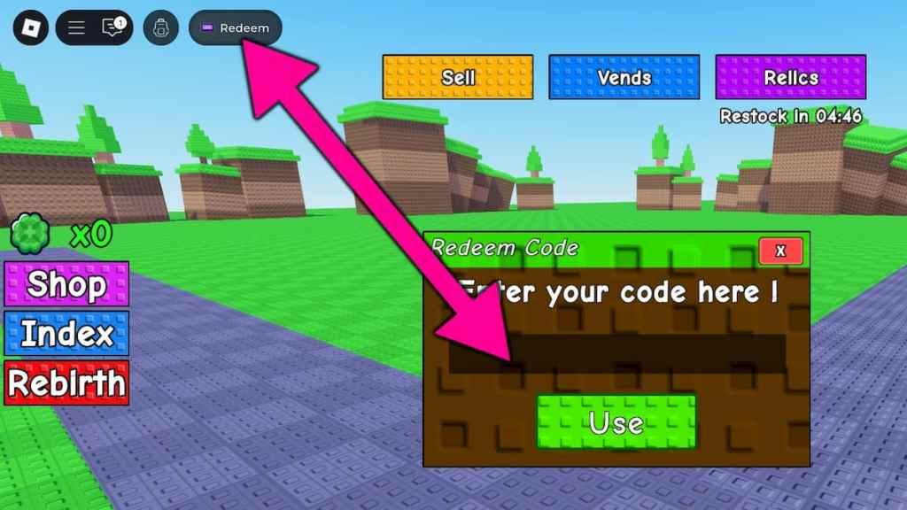 How to redeem Vending World codes.