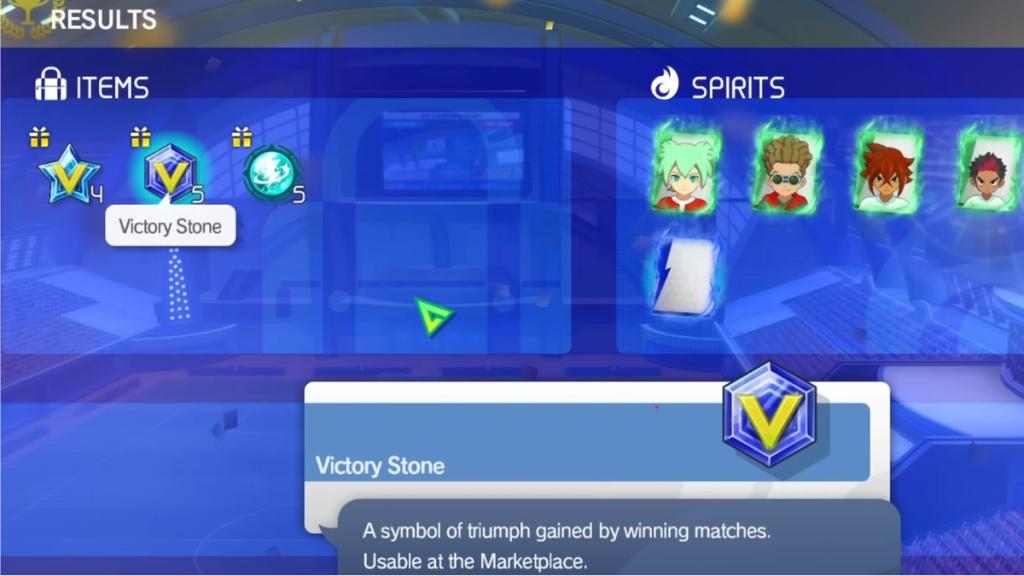 Online victory rewards in Inazuma Eleven Victory Road