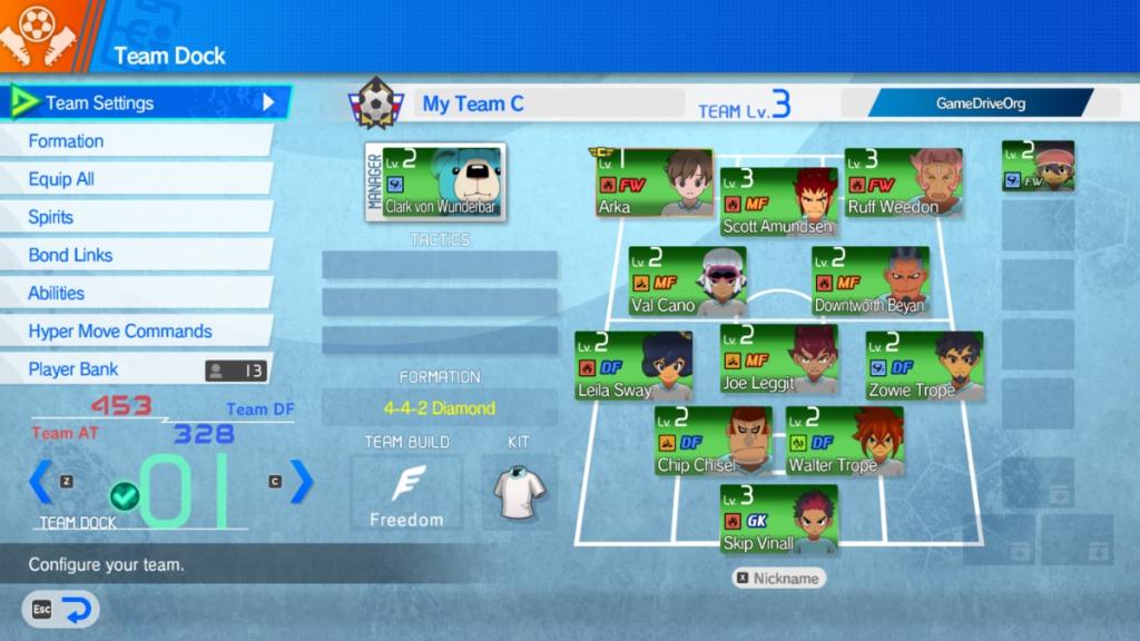 Beginner team in Inazuma Eleven Victory Road