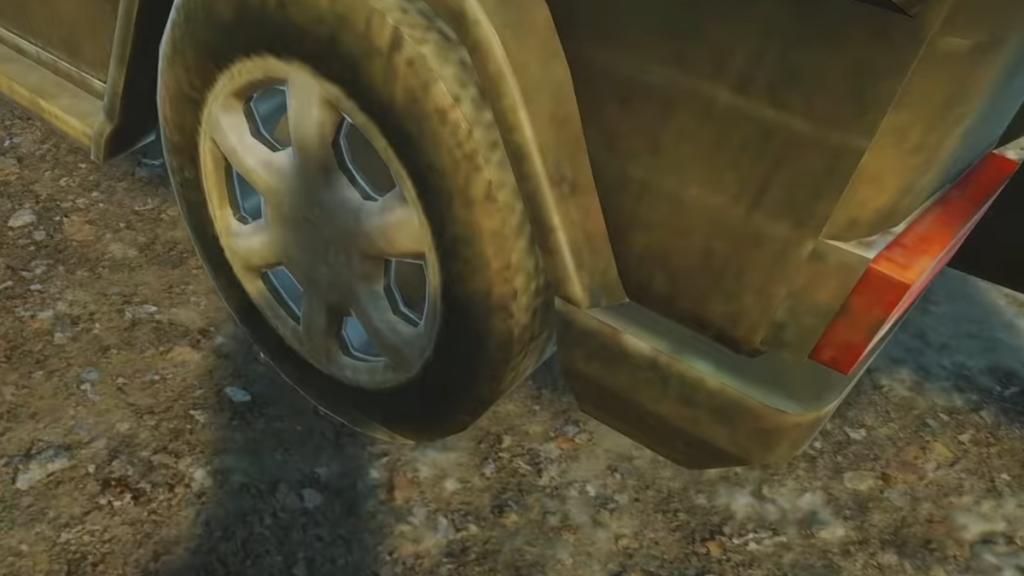 Flash drive under the wheels