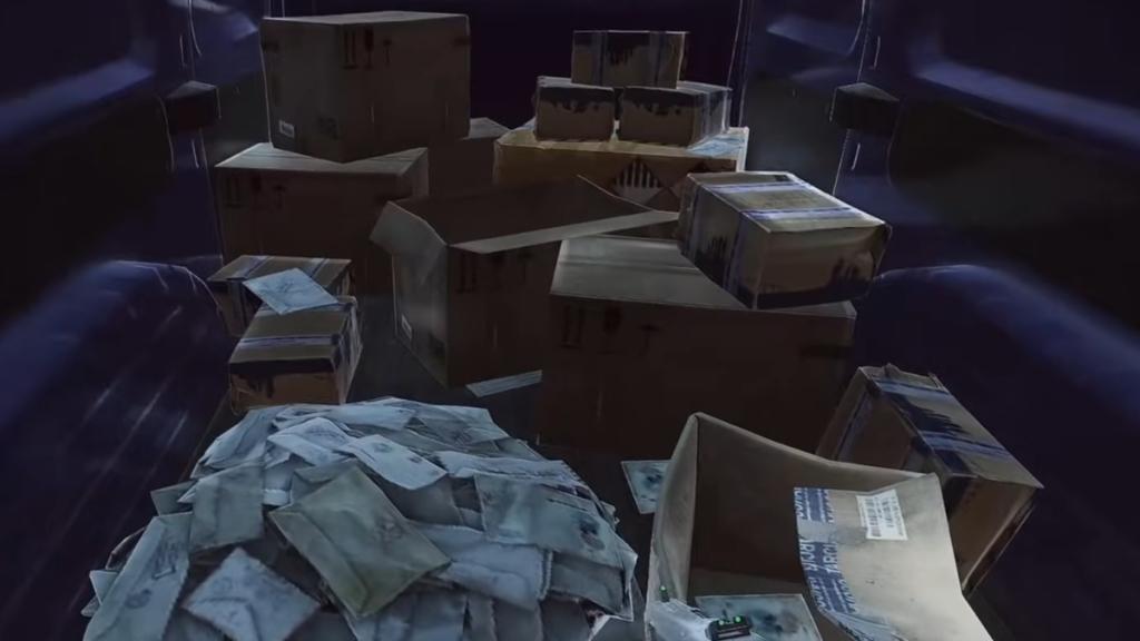 Letters in the Rus Post car in Escape from Tarkov