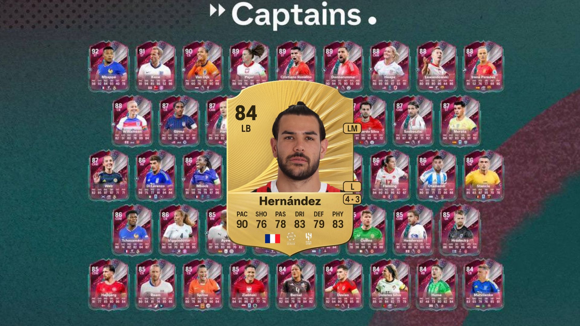 Theo Hernandez base card in FC 26 Ultimate Team
