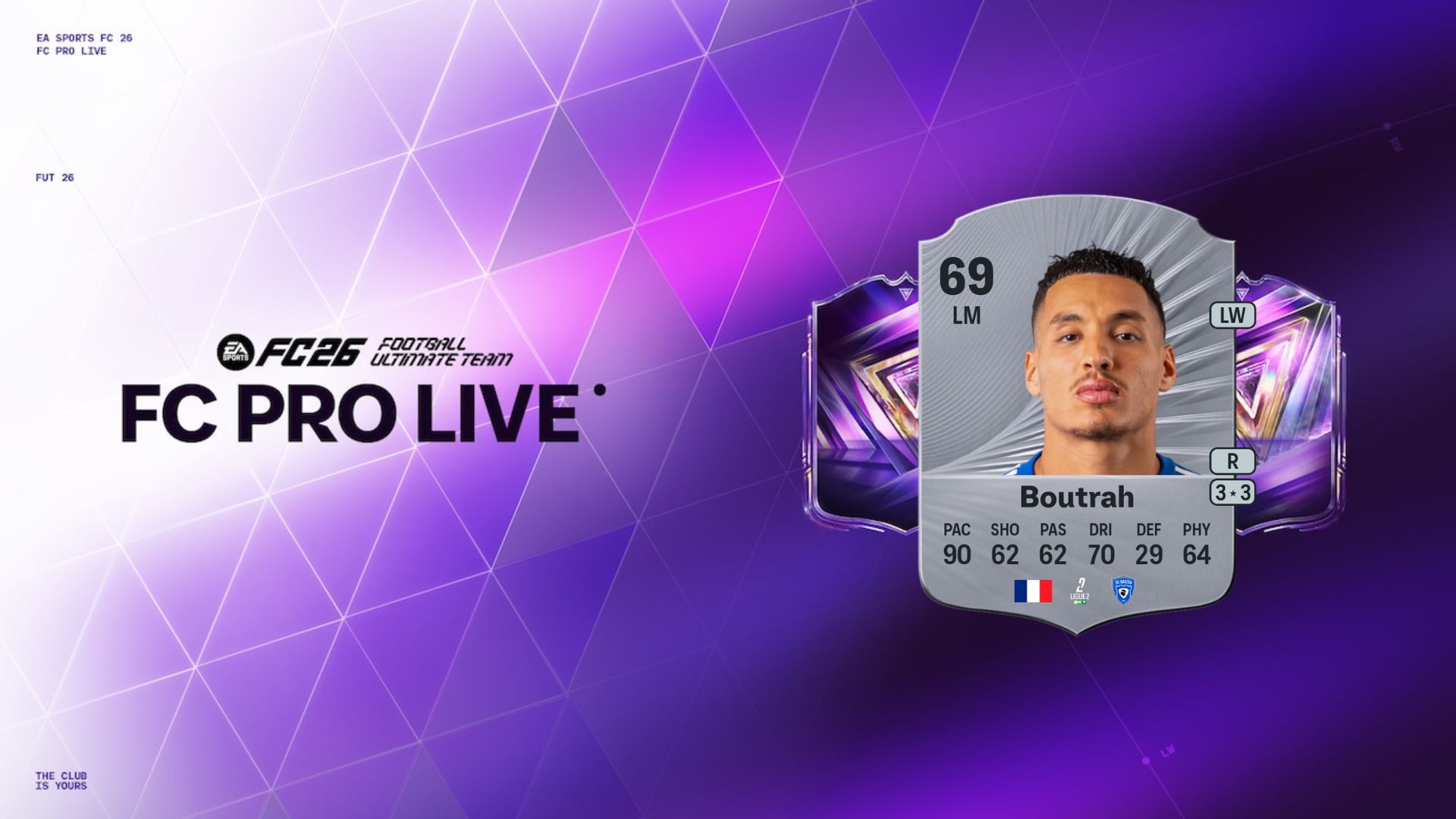 Amine Boutrah base card in FC 26 Ultimate Team