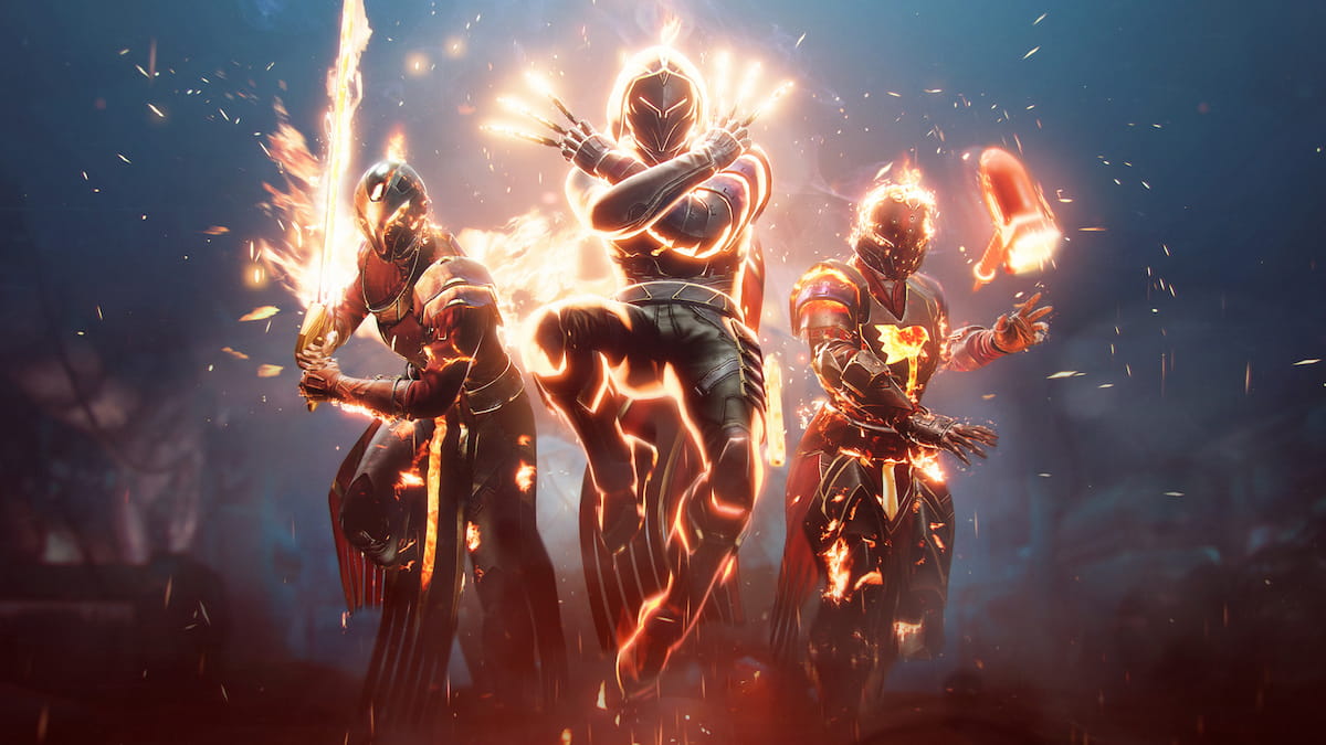 A Warlock, a Hunter, and a Titan, all using Solar Supers.