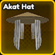 Akat Hat accessory from Anime Fight Roblox experience.