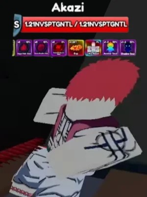 Akazi secret boss from Anime Eternal Roblox experience.