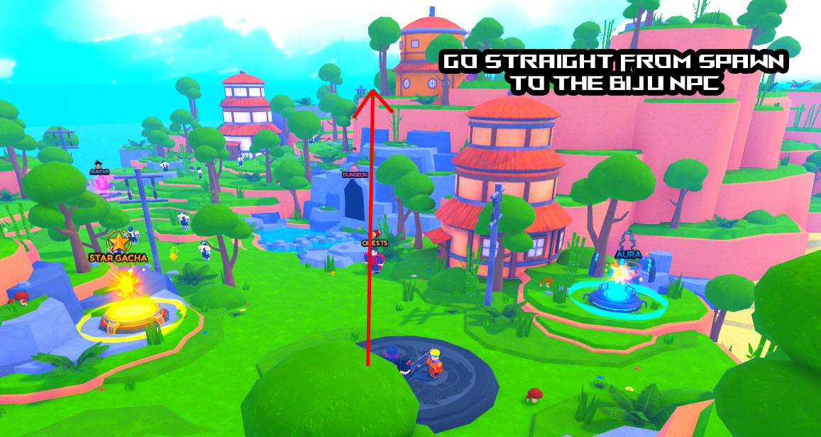 anime weapons world 1 secret boss location