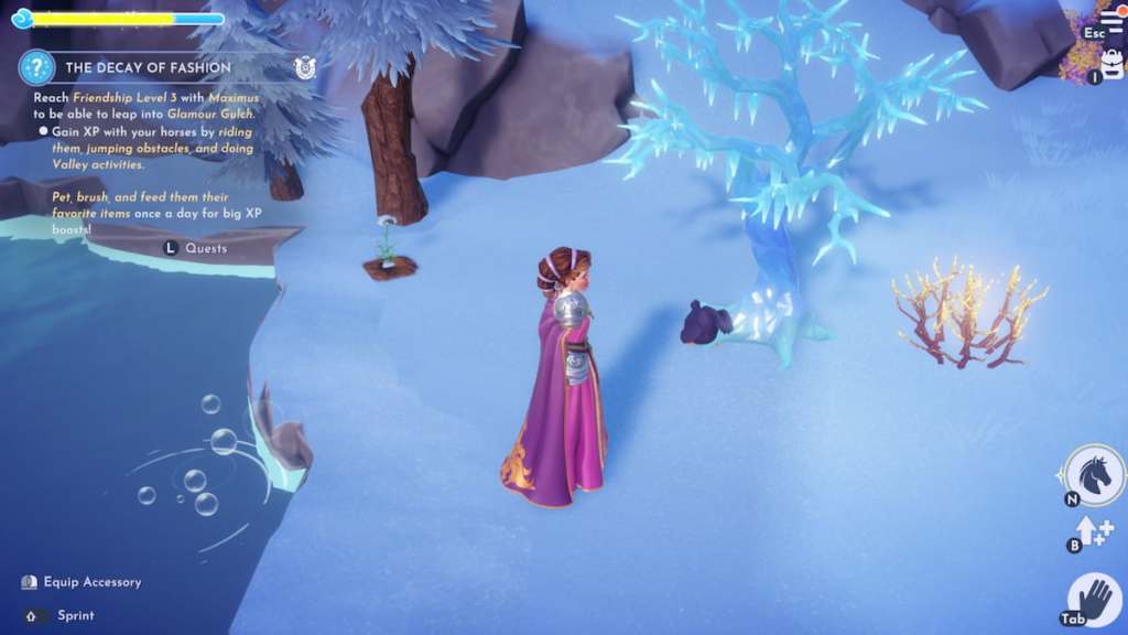 Waiting for a goose to uncurl in disney dreamlight valley