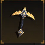 Arcane Pickaxe from The Forge Roblox experience.