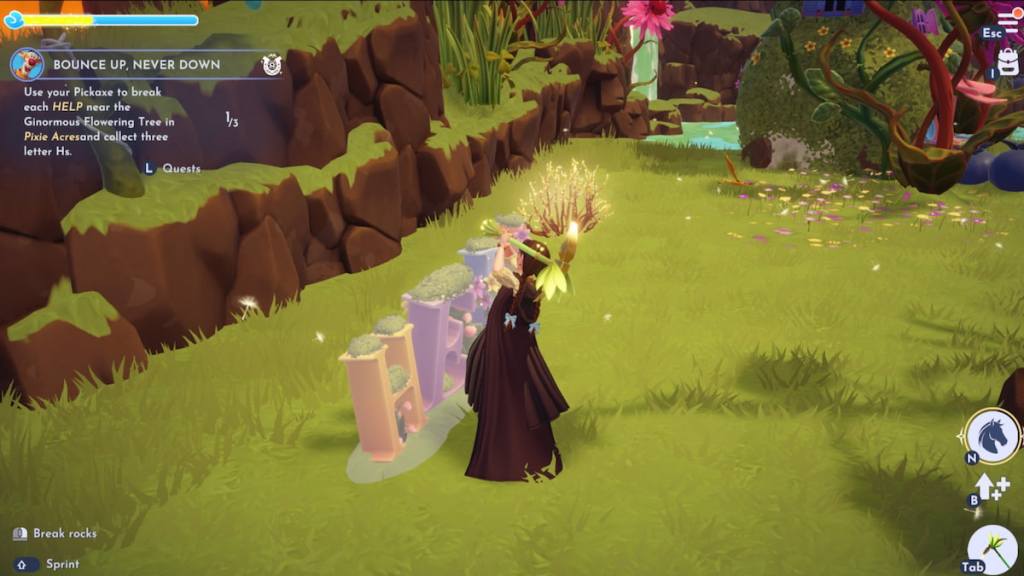 breaking the word help in disney dreamlight valley