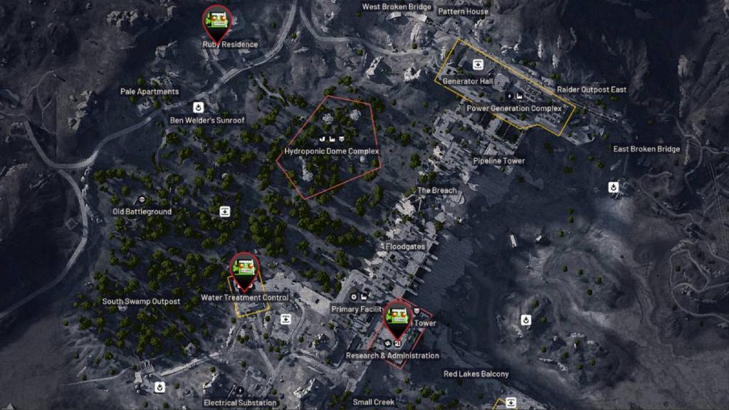 Partial 3D render of Dam Battlegrounds in ARC Raiders.