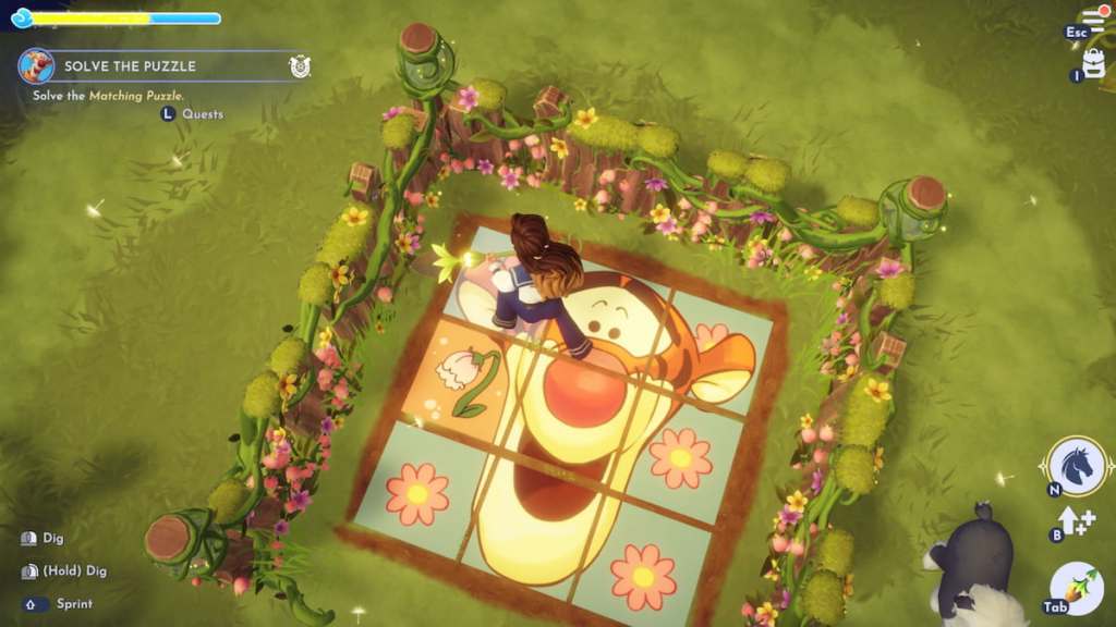 Flipping puzzle pieces in disney dreamlight valley