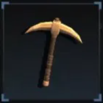 Gold Pickaxe from The Forge Roblox experience.