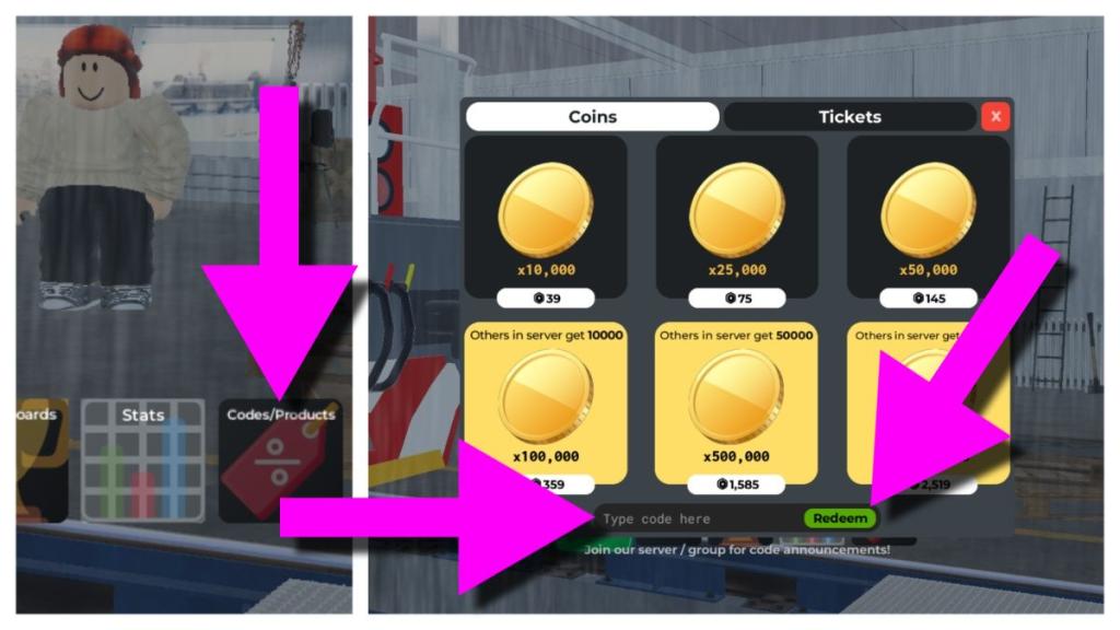 How to redeem Roblox Train Sim codes
