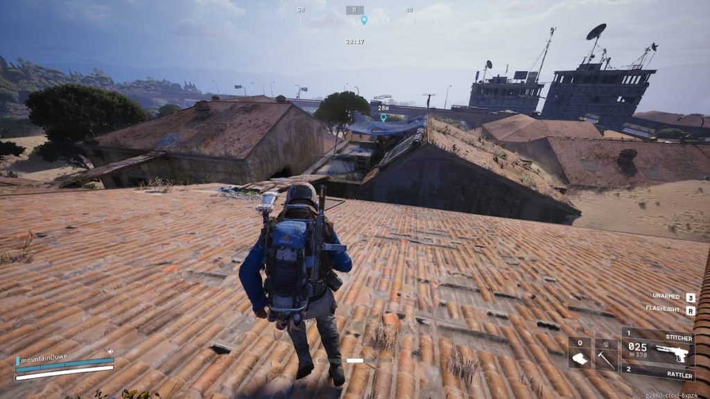 ARC Raiders blue tarp Buried City