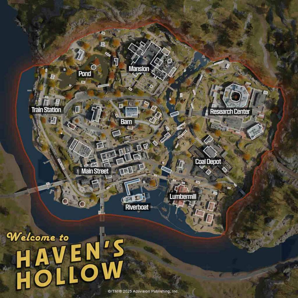 Haven's Hollow Warzone tac map