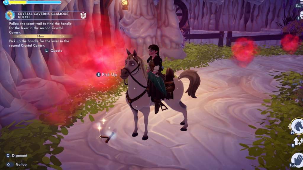 Lever on ground in disney dreamlight valley