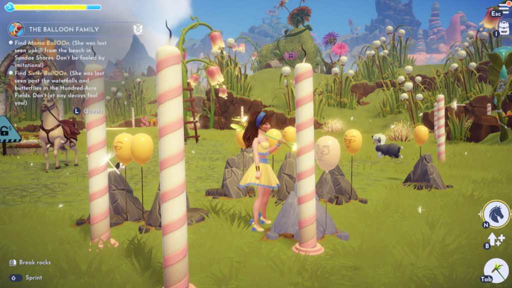 Mama balloon in disney dreamlight valley