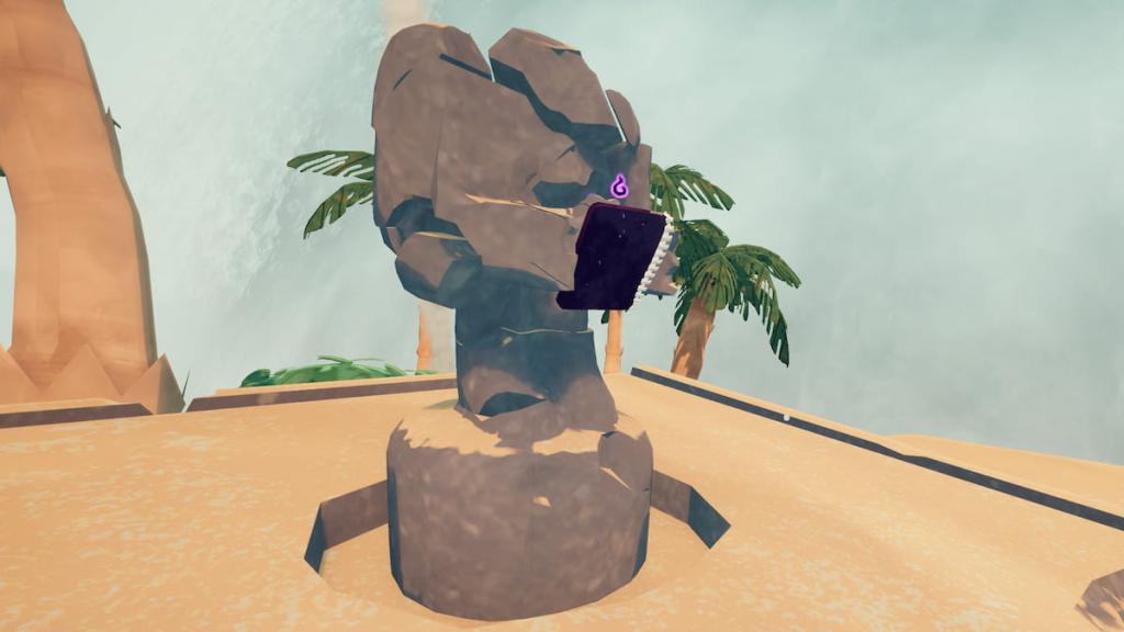 PEAK Book of Bones inside ancient statue