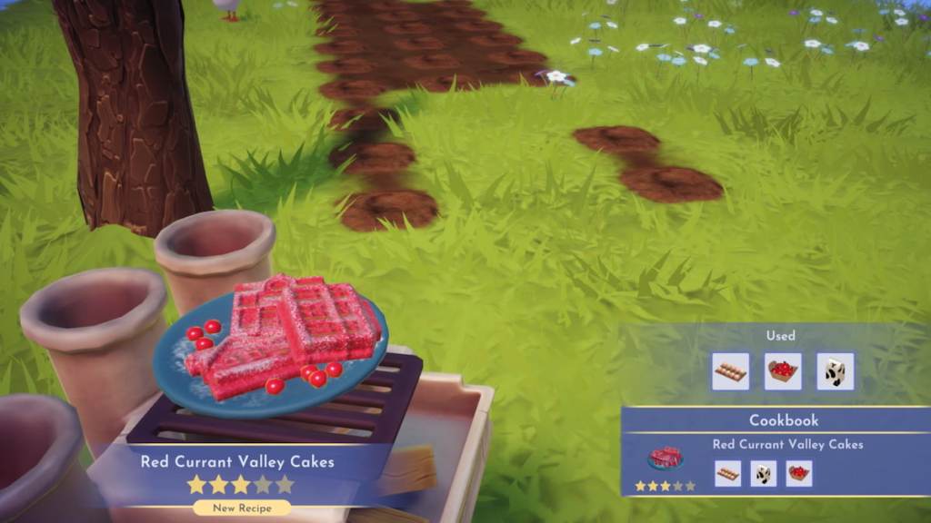 red currant valley cakes in disney dreamlight valley