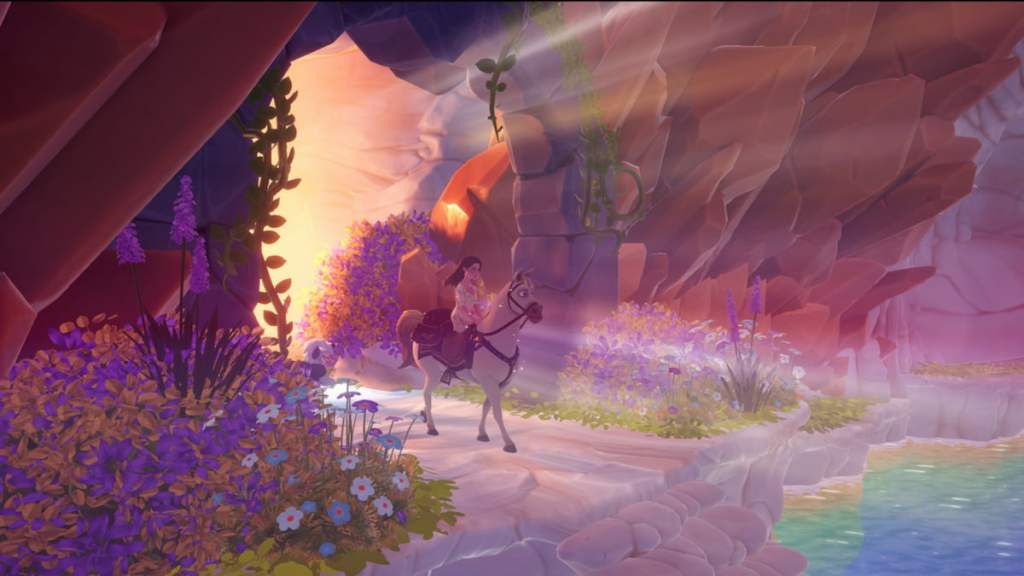 Riding maximus in disney dreamlight valley