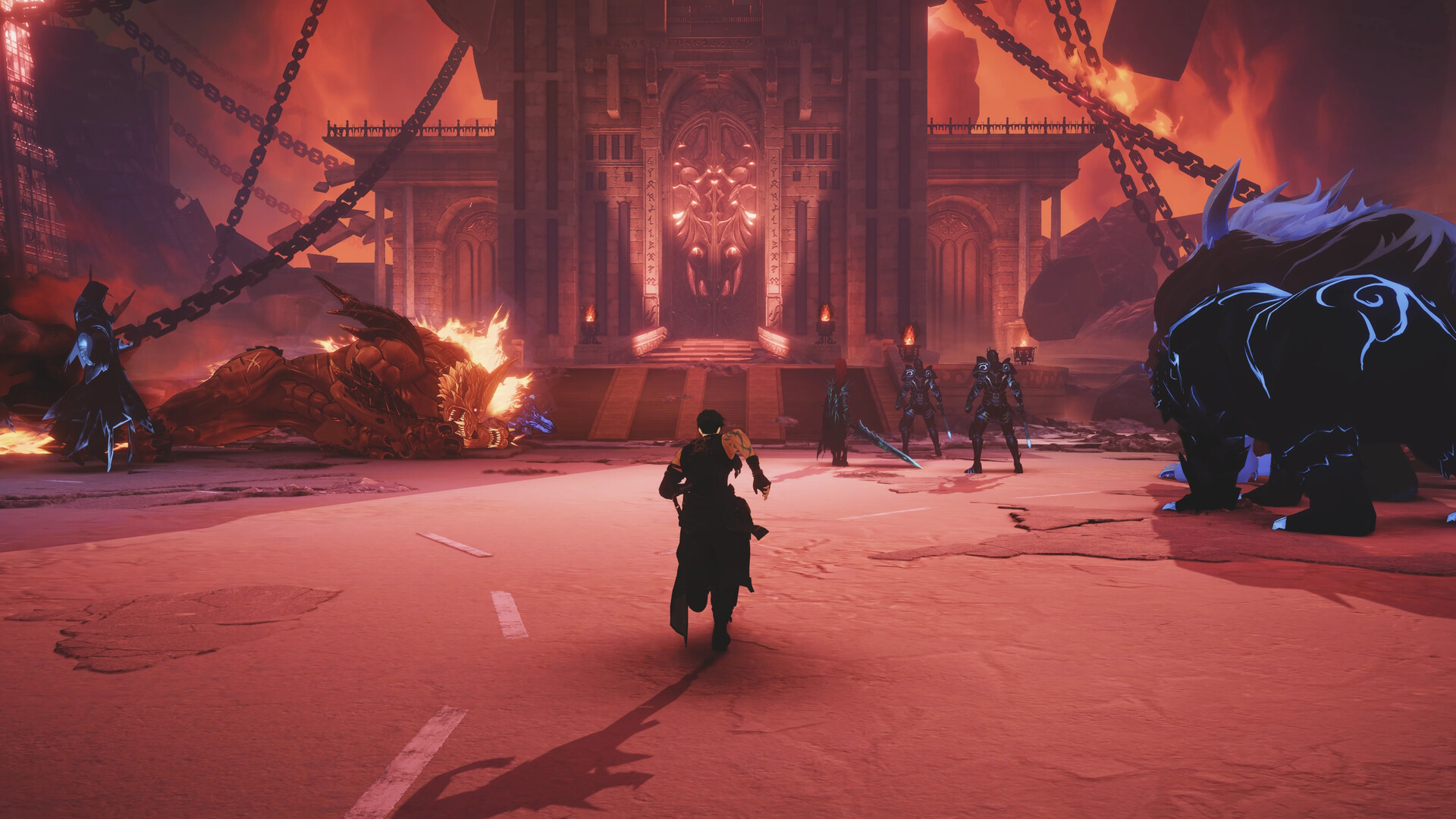 Sung Jinwoo in a raid in Solo Leveling Arise Overdrive