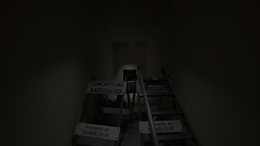A screenshot of Subliminal showing conceptual safeguards blocking a corridor.