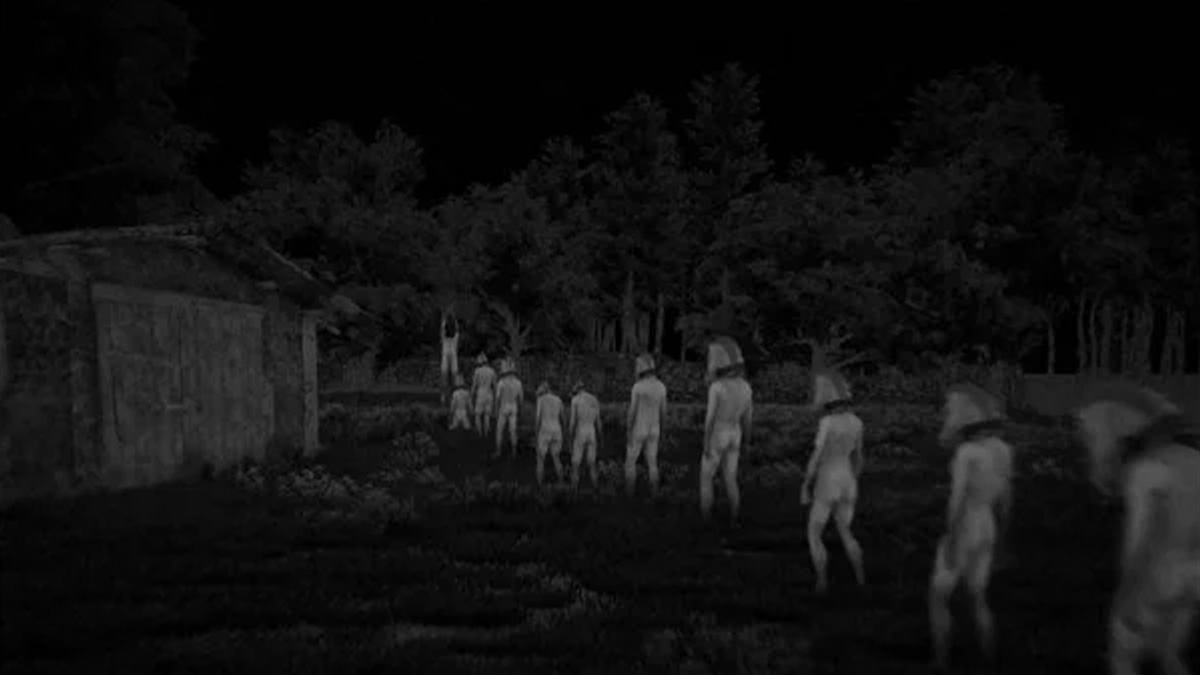 Horsemen walking towards a mysterious location in Horses