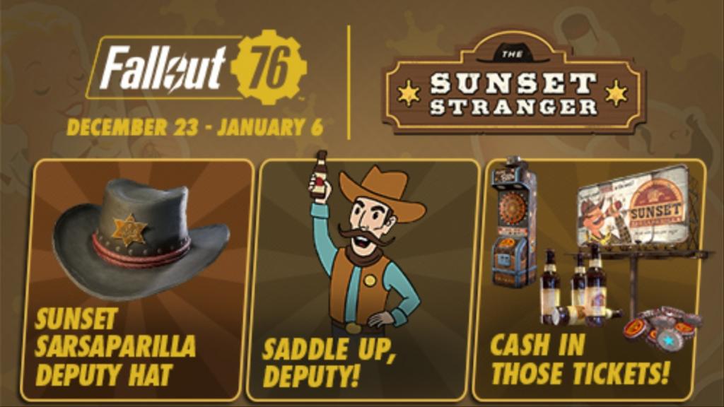 Sunset Stranger event promo image in Fallout 76
