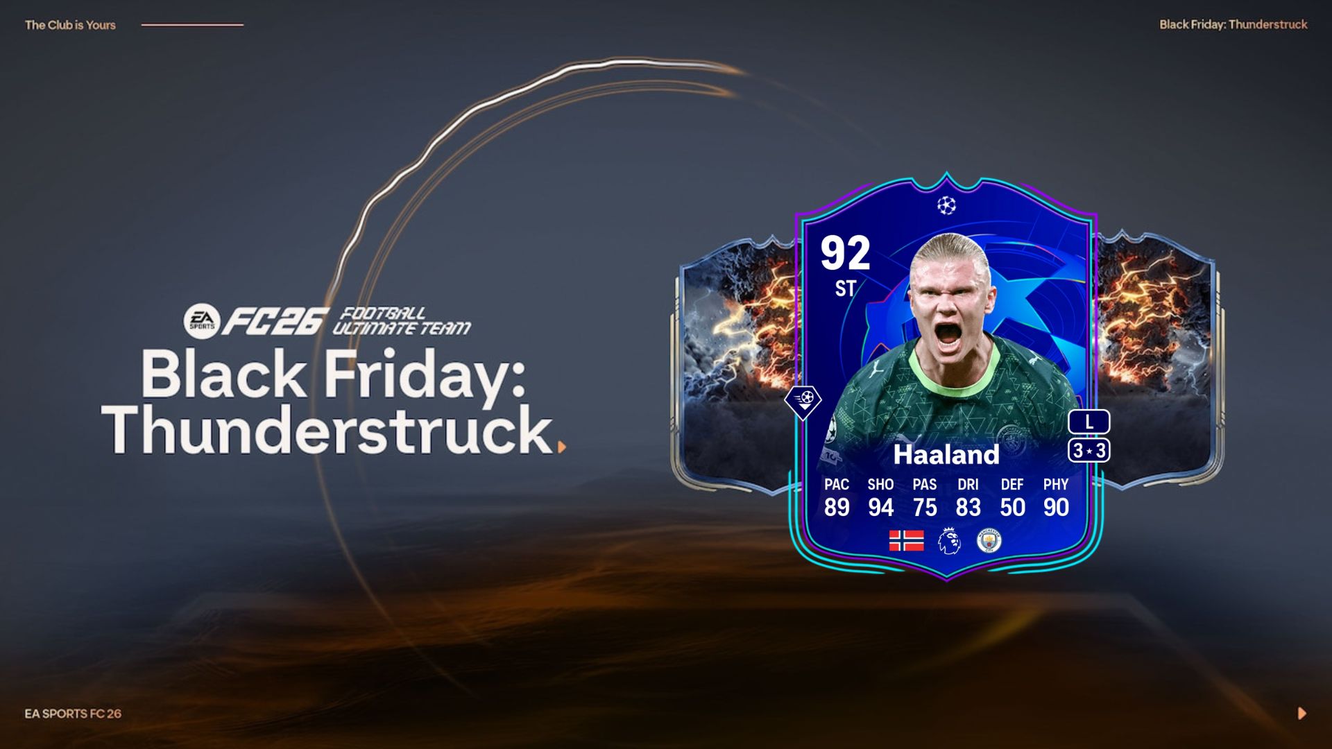 Haaland Primetime card in FC 26