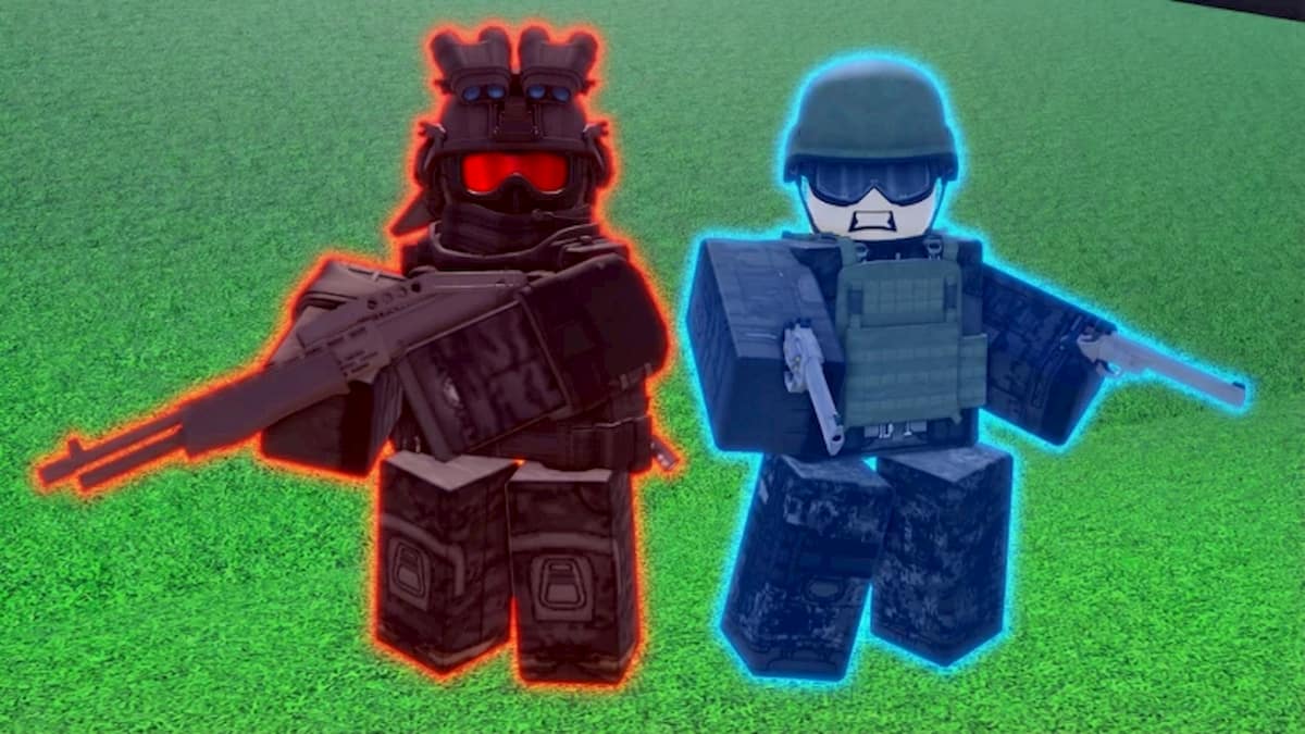Red VS Blue Tycoon promo art.