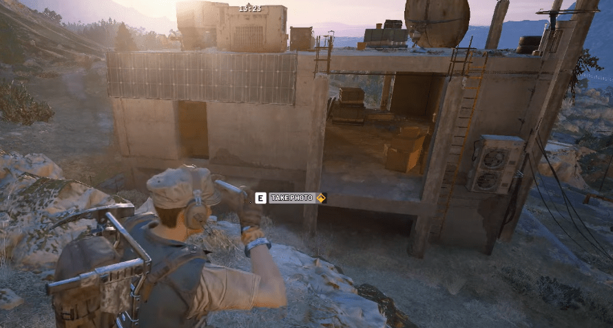 Clicking photograph of the abandoned housing 