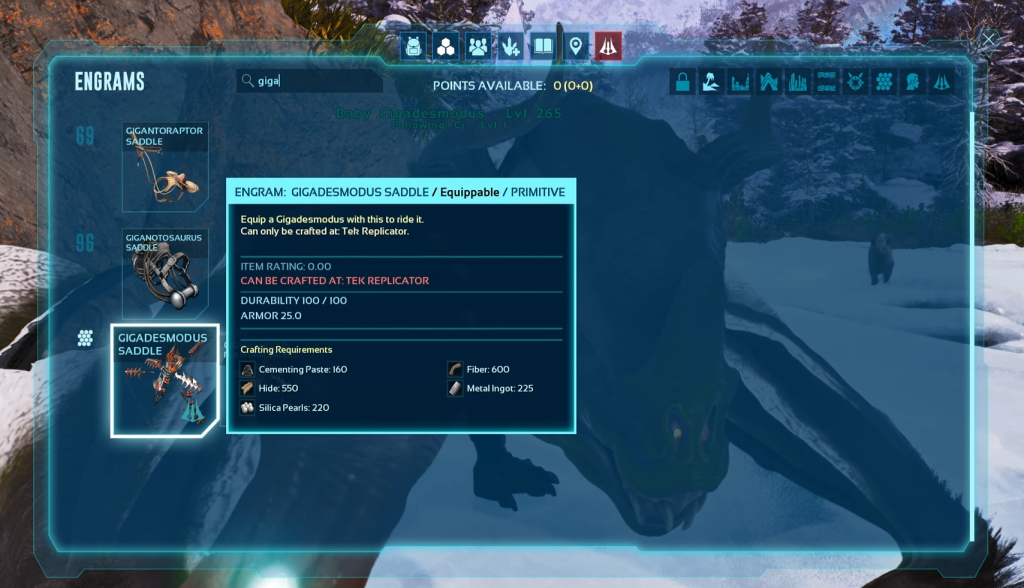 Gigadesmodus mount in ARK Survival Ascended