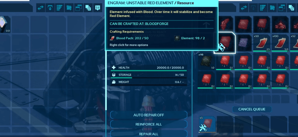 Red Element in ARK Survival Ascended