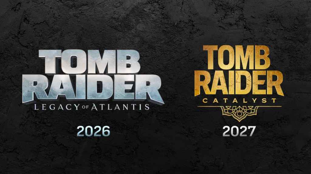 Tomb Raider: Legacy of Atlantis and Tomb Raider: Catalyst logos side by side
