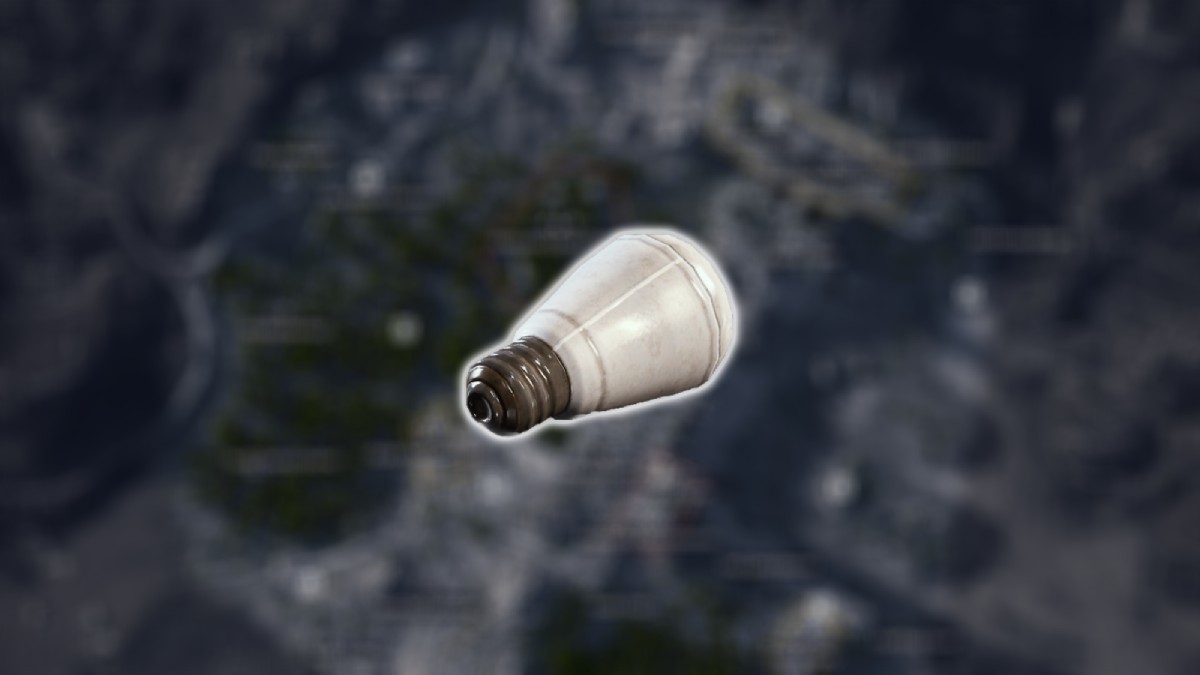 An image of a Light Bulb in ARC Raiders overlaid over a map of the Dam Battlegrounds level.