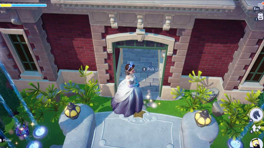 Cinderella shoe on ground in disney dreamlight valley