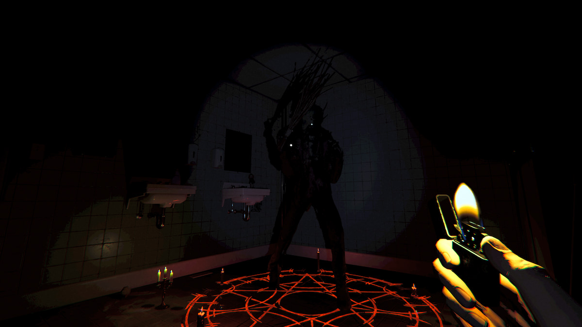 Ghost in summoning circle in phasmophobia