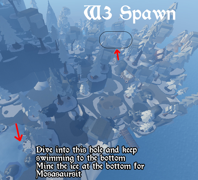 how to find mosasaursit and the priasmatic pickaxe in the forge