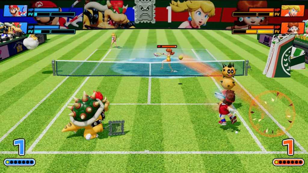 Mario Tennis Fever gameplay screenshot