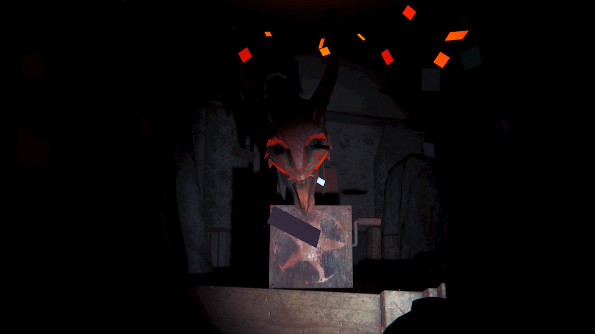 A krampus box popping open in phasmophobia