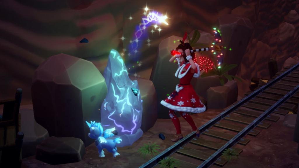 Mining vitalys crystal rock in disney dreamlight valley