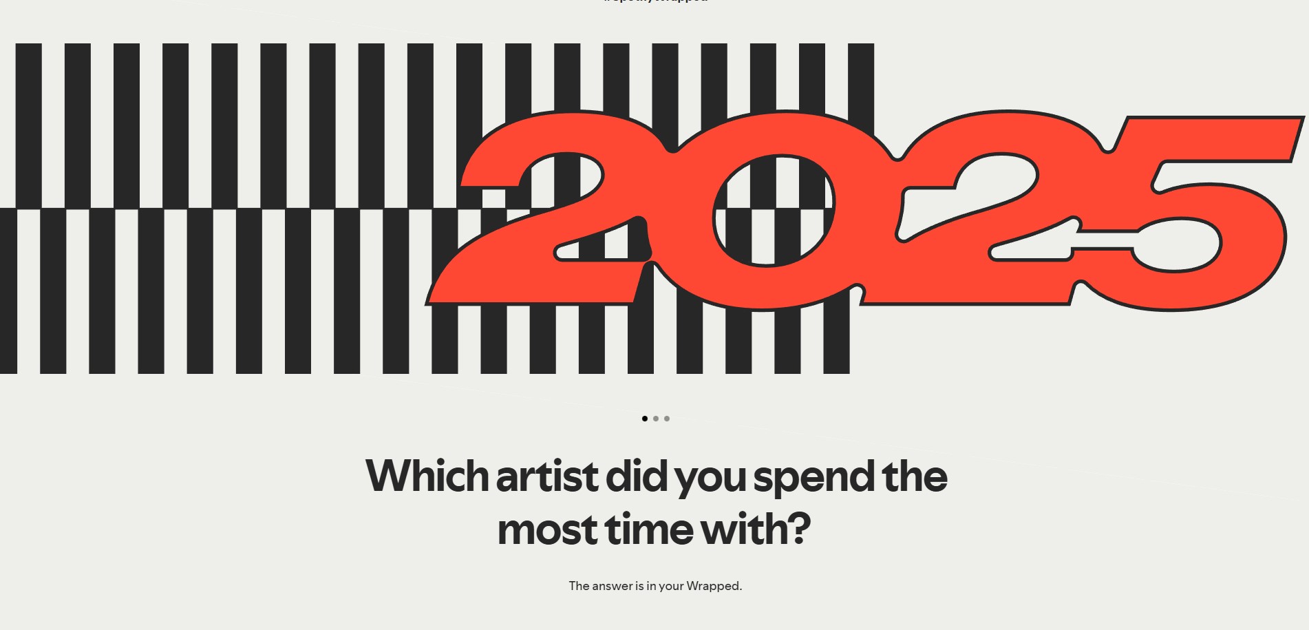 Spotify Wrapped website art