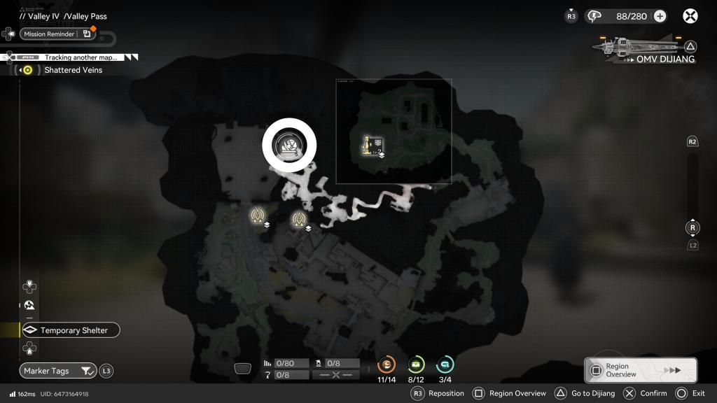 All Valley Pass Kalkonyx locations.