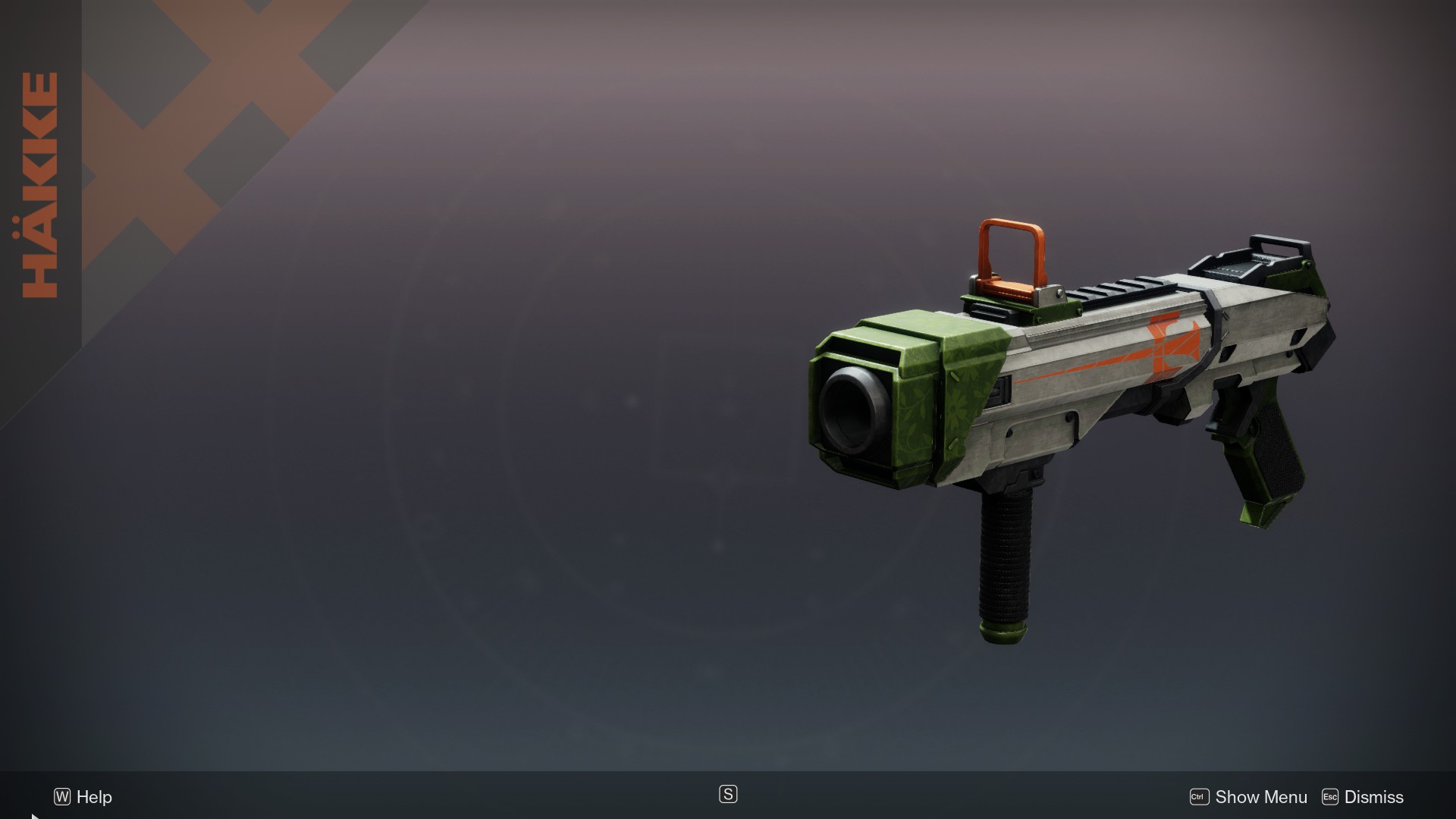 The Gizmo Weft breech-loaded grenade launcher in Destiny 2, with a Call to Arms floral pattern on it.