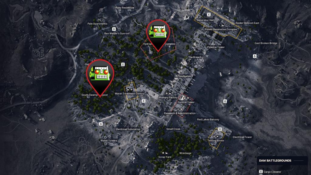 Vegetation area in Dam Battlegrounds