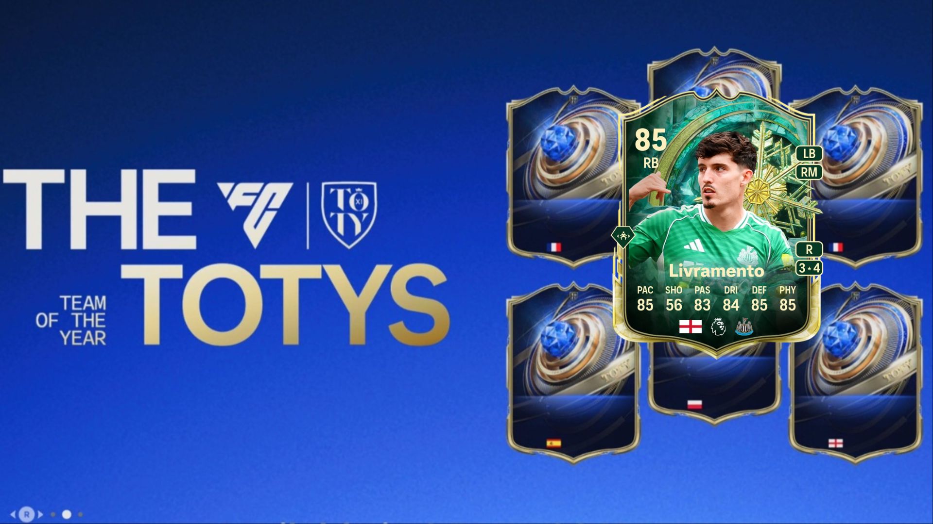 Tino Livramento Winter Wildcards card in FC 26