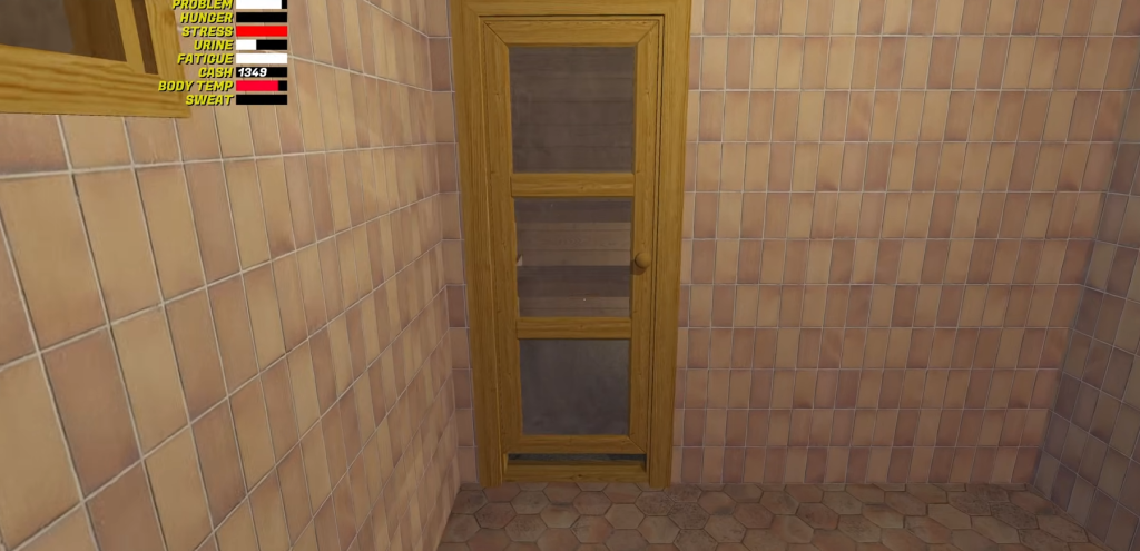 Sauna door in My Winter Car